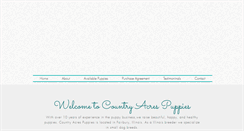 Desktop Screenshot of countryacrespuppies.com
