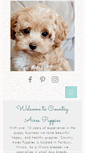 Mobile Screenshot of countryacrespuppies.com